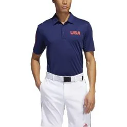 ADIDAS Ultimate365 USA Golf Solid Polo