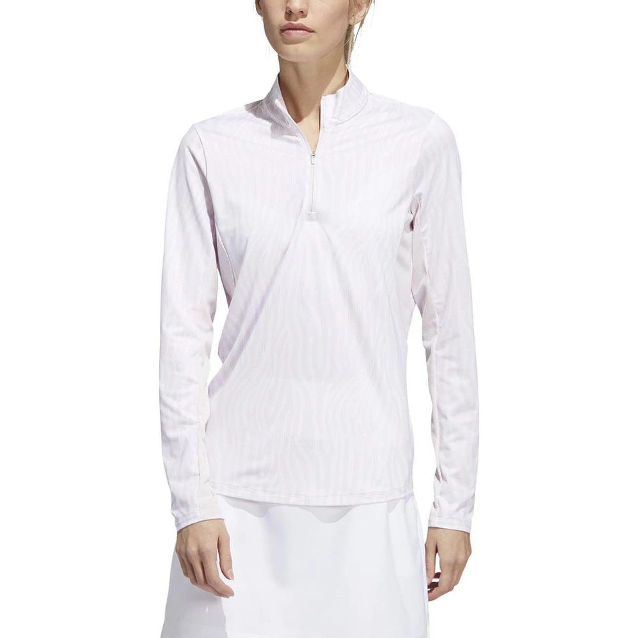 ADIDAS Women's Printed Sun Protection 1/4 Zip - Image 4