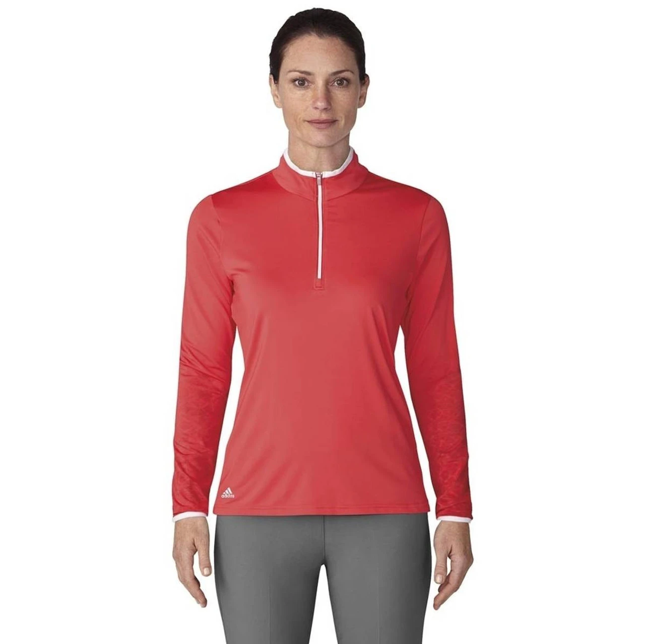 ADIDAS Women's Printed UPF 1/2 Zip Pullover - Image 2