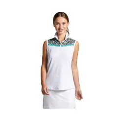 Bermuda Sands Women's Melanie Sleeveless Polo With Sublimated Trim