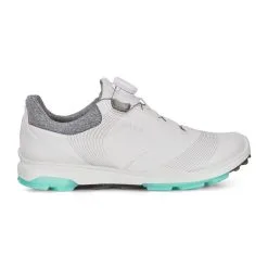 ECCO Women's Biom Hybrid 3 BOA Golf Shoes - White/Emerald