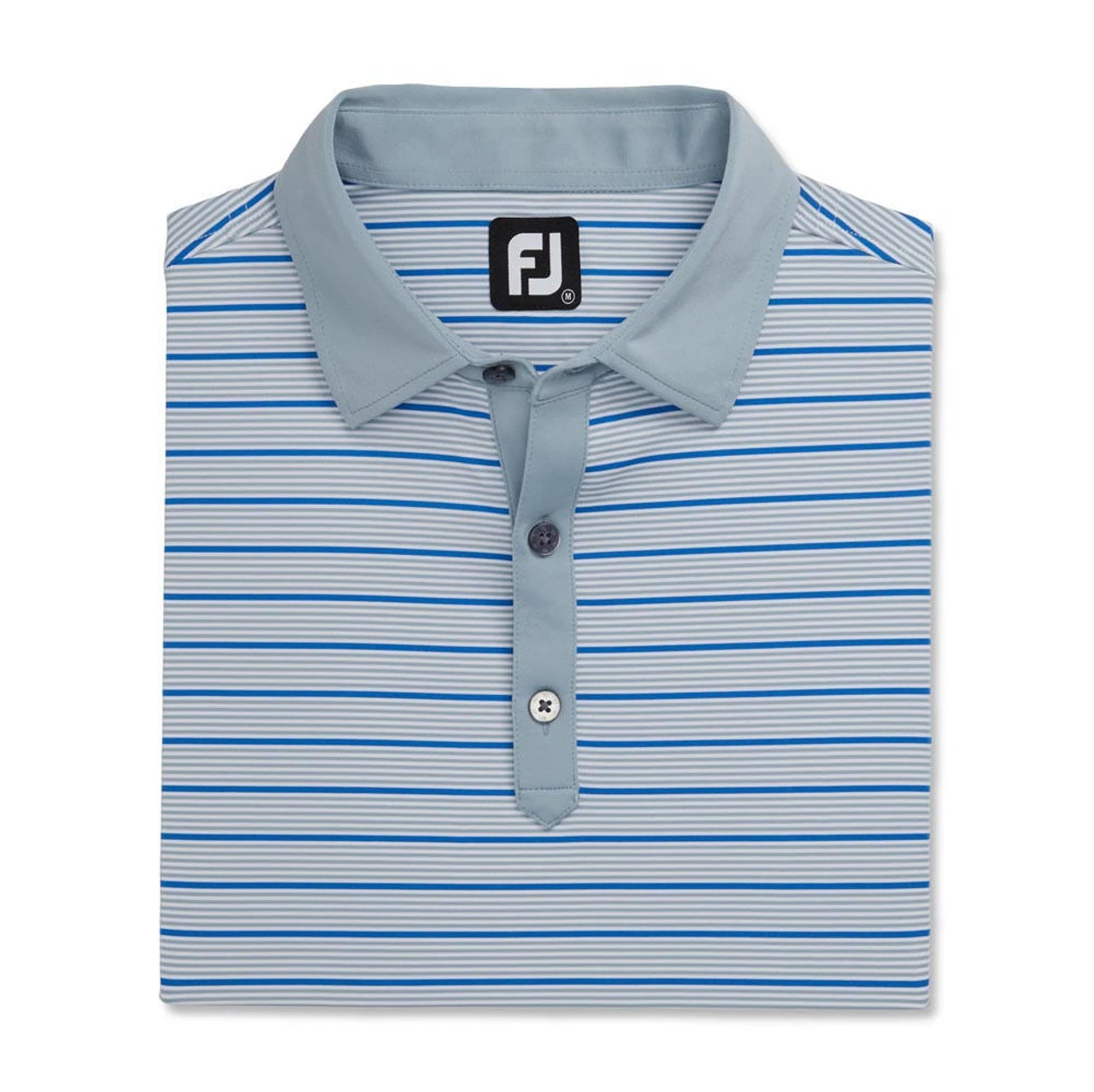 FootJoy Accented Stripe Lisle Self Collar Polo - Image 4