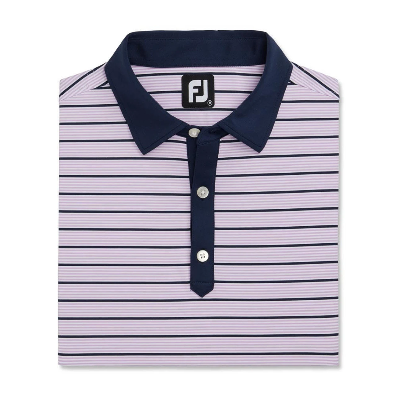 FootJoy Accented Stripe Lisle Self Collar Polo - Image 8