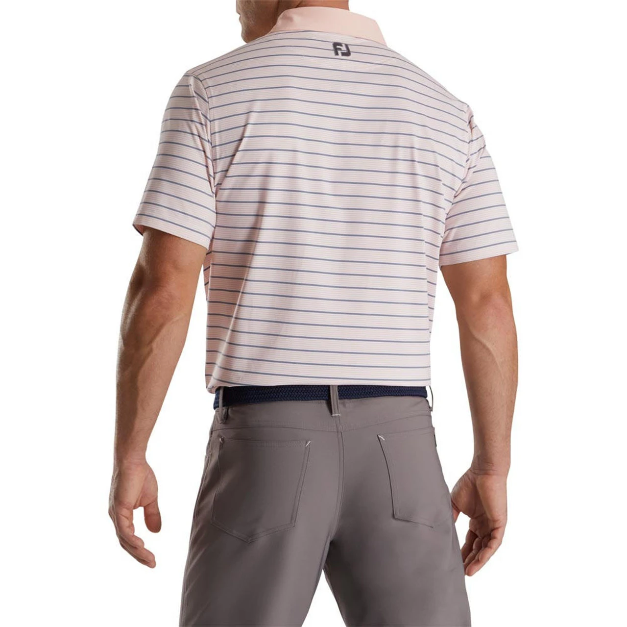 FootJoy Accented Stripe Lisle Self Collar Polo - Image 10