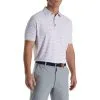 FootJoy Chalk Line Print Stretch Pique Self Collar Polo