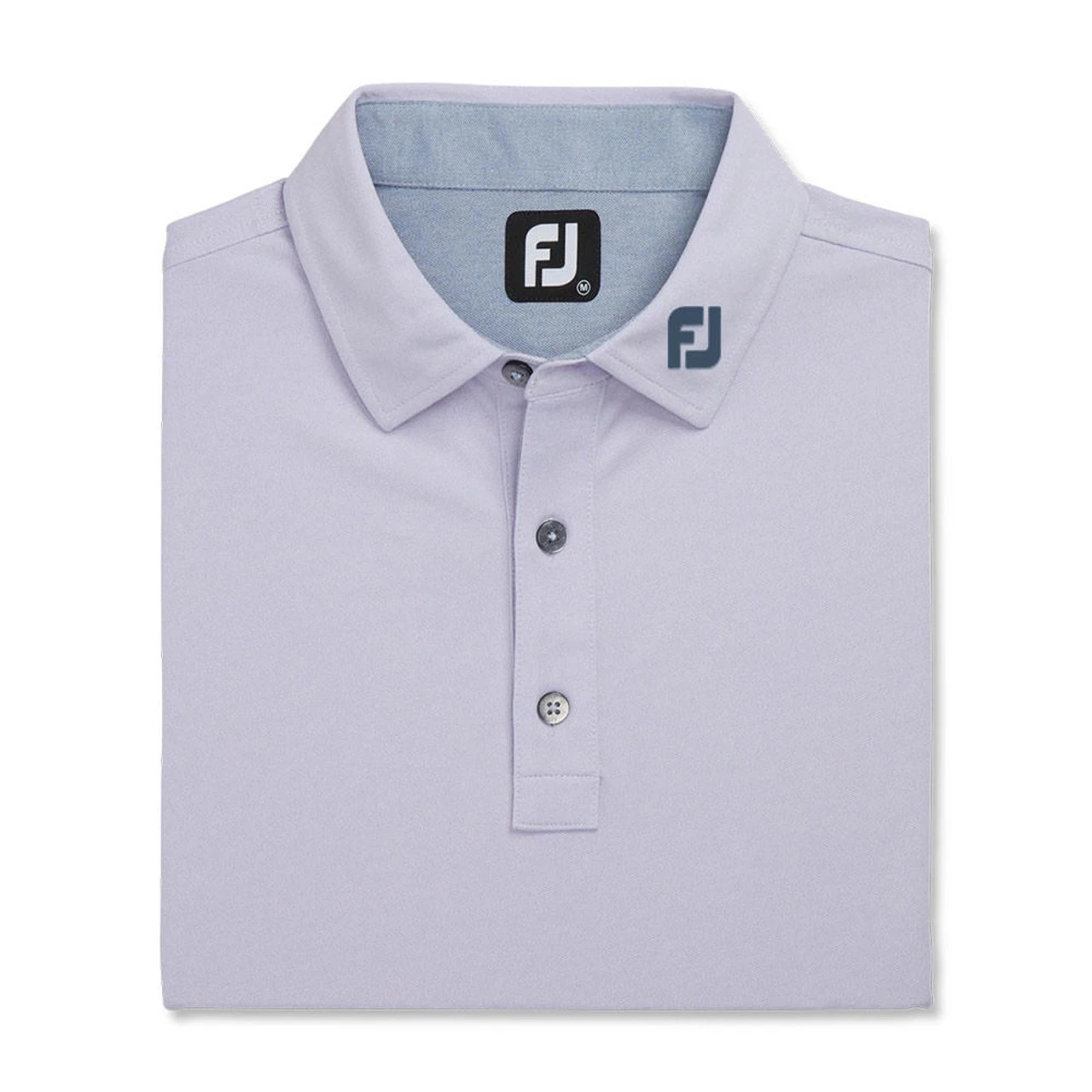 FootJoy Heather Stretch Pique Solid Self Collar Polo - FJ Logo - Image 4