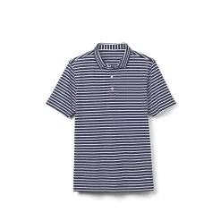 FootJoy Junior Striped Pique Self Collar Polo