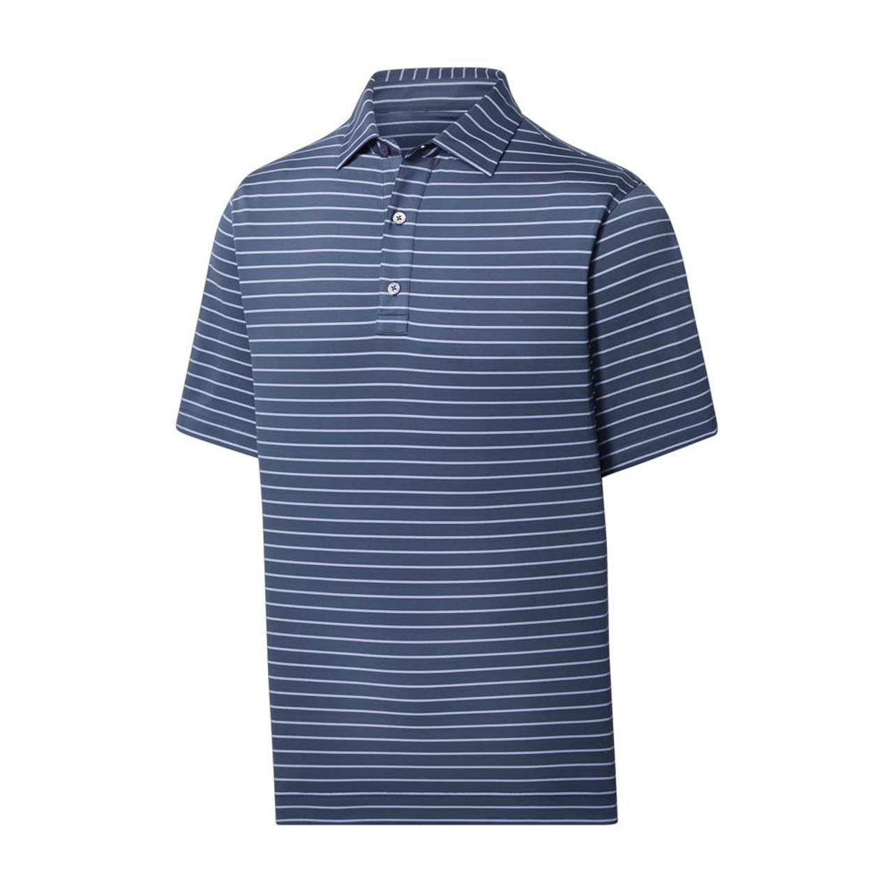 FootJoy Lisle Triple Pinstripe Self Collar Polo - Image 8