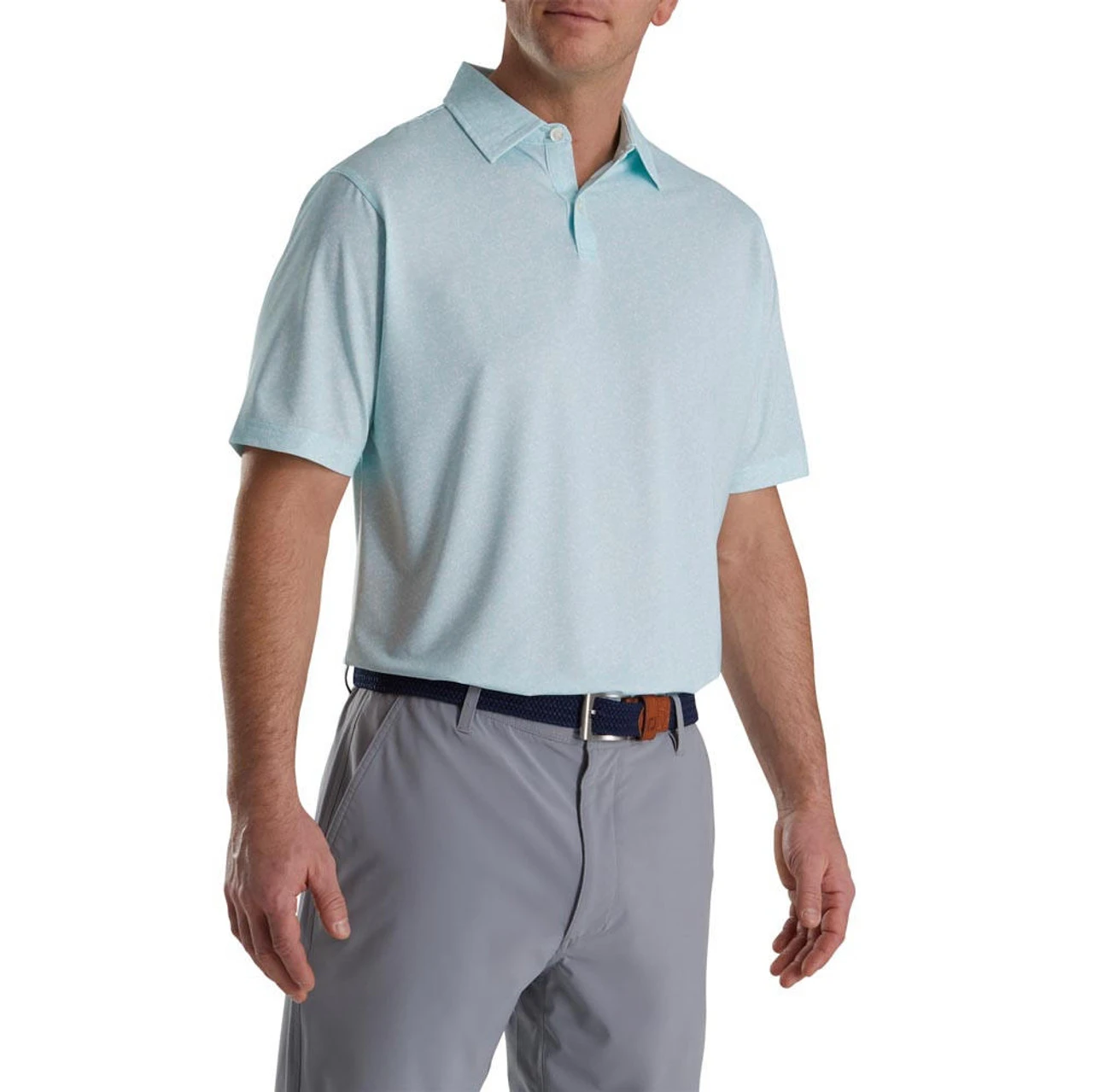 FootJoy Paint Splatter Print Lisle Self Collar Polo - Image 5