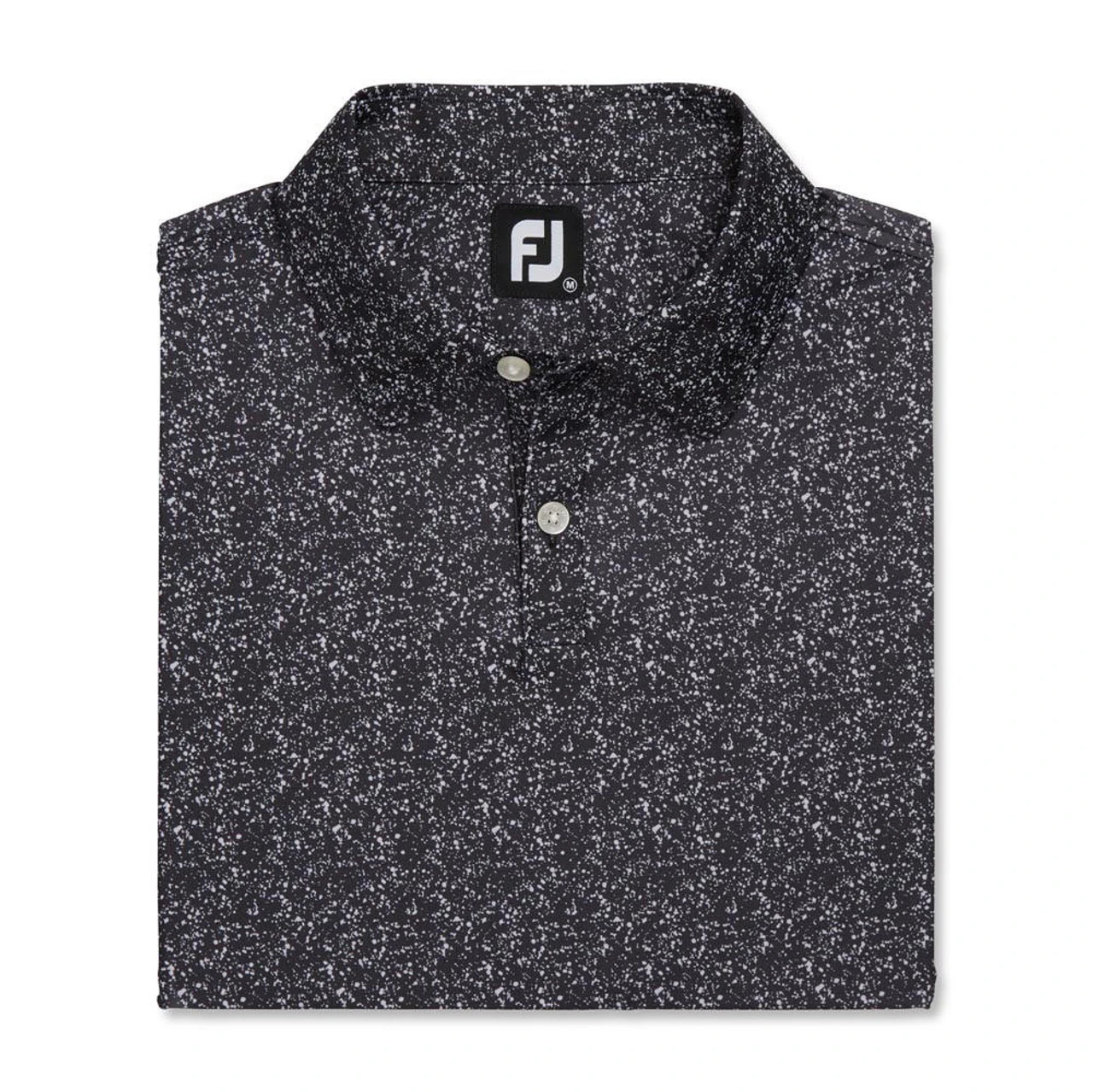 FootJoy Paint Splatter Print Lisle Self Collar Polo - Image 4