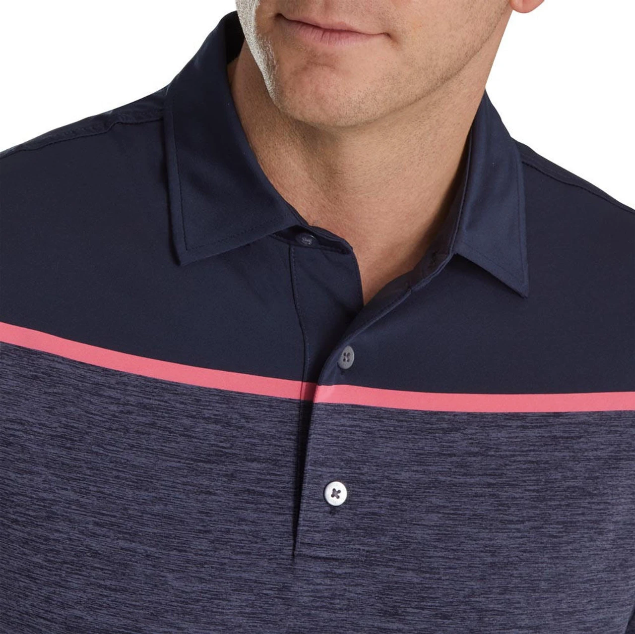 FootJoy Spacedye Block Lisle Self Collar Polo - Image 3