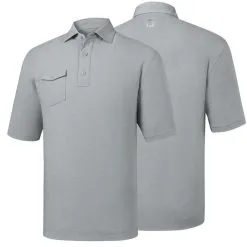 FootJoy Spun Poly Chest Pocket Polo - Self Collar - Closeout