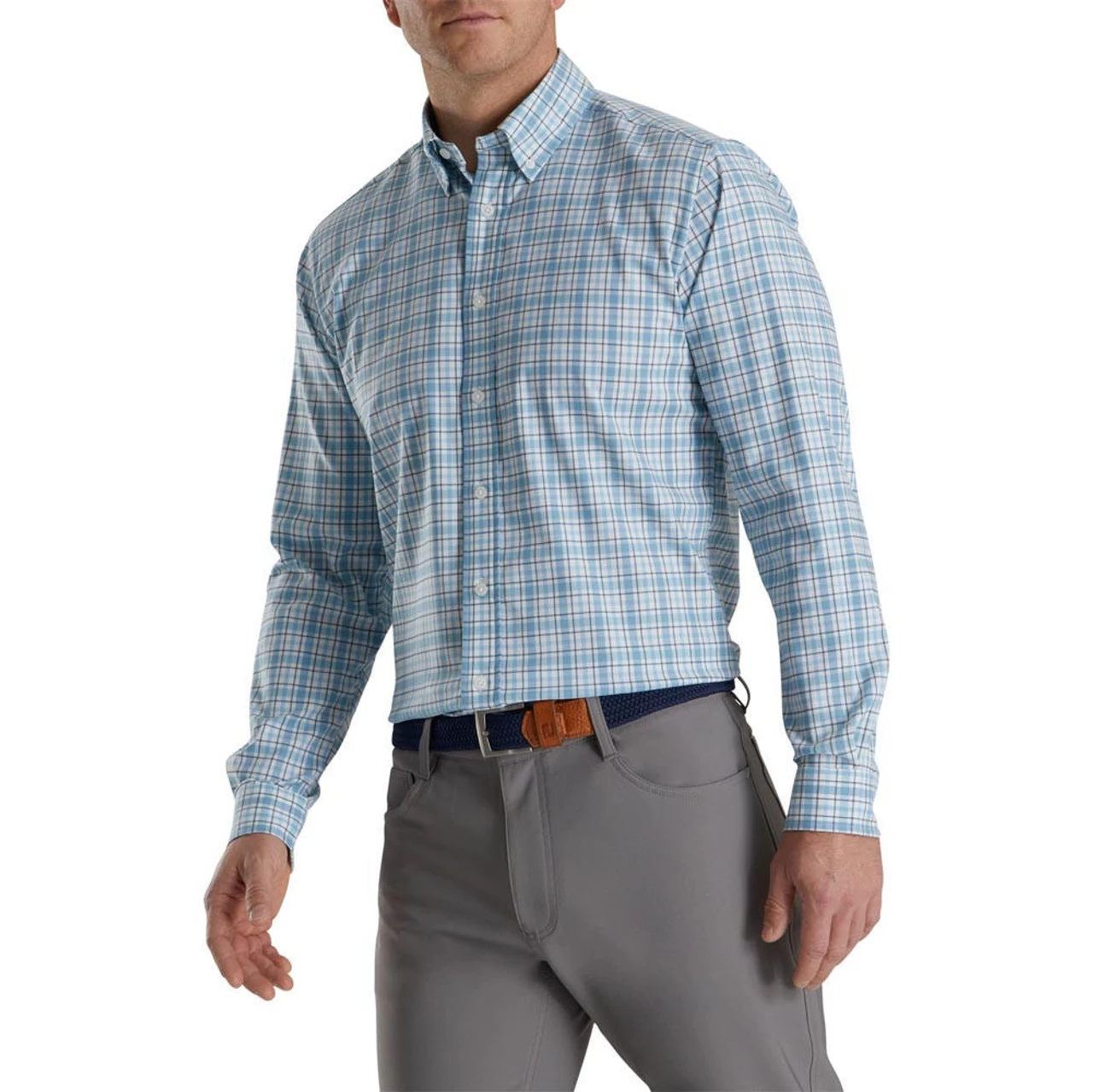 FootJoy Super Soft Woven Plaid Shirt - Image 29