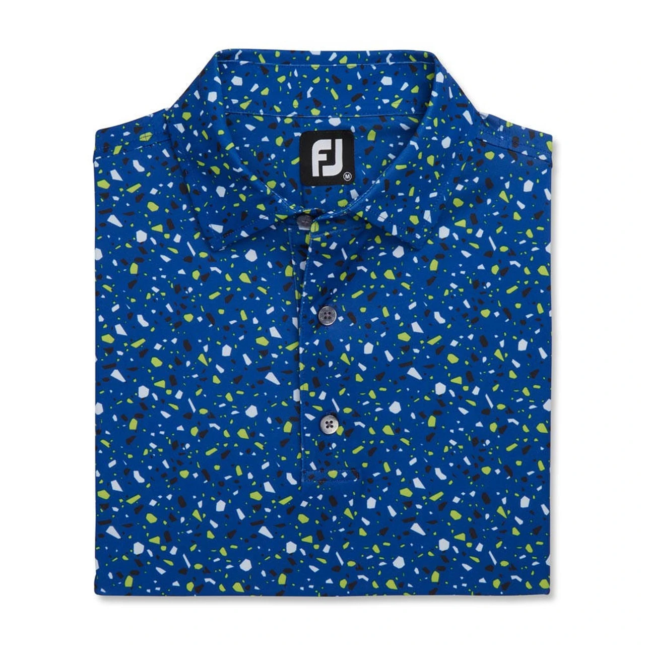 FootJoy Terrazzo Print Lisle Self Collar Polo - Image 8