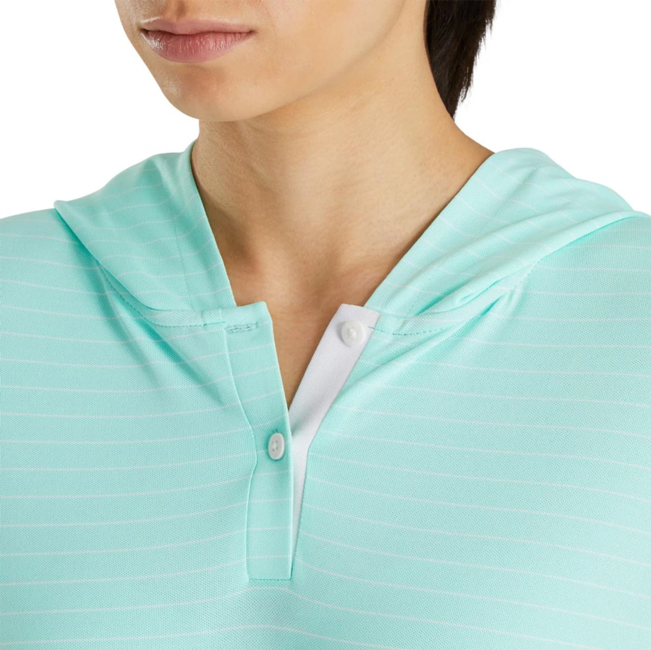 FootJoy Women's 3/4 Sleeve Pinstripe Hoodie - Image 12