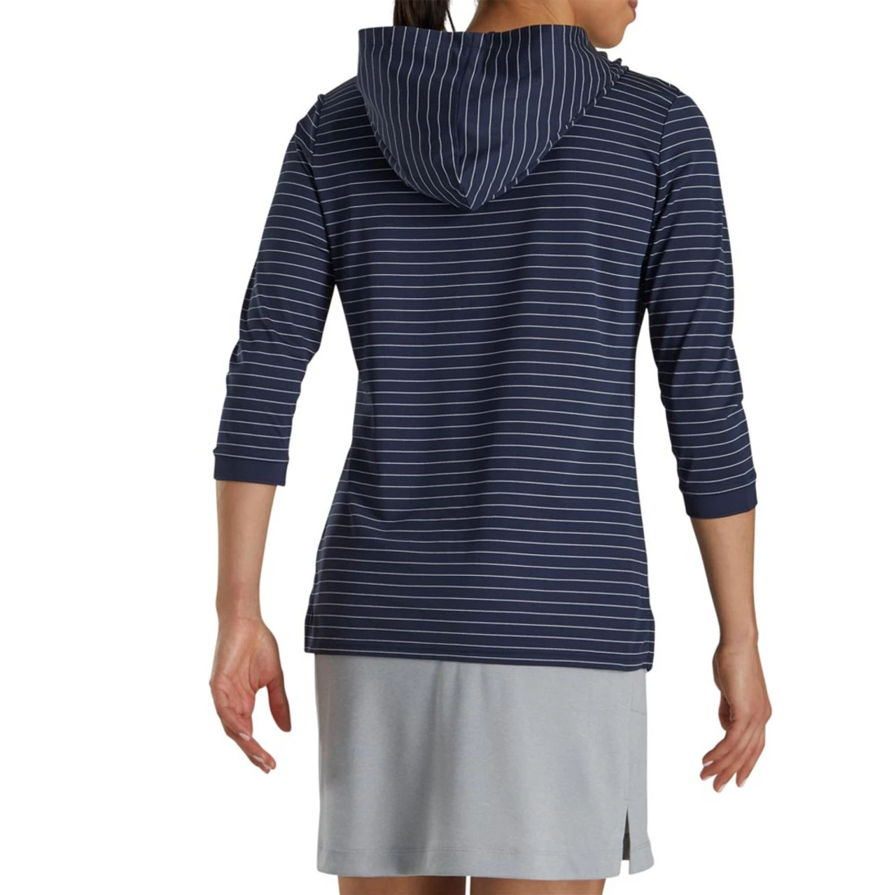 FootJoy Women's 3/4 Sleeve Pinstripe Hoodie - Image 3