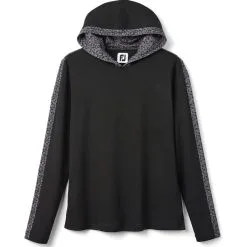 FootJoy Women's Lightweight Mesh Knit Spot Print Trim Hoodie