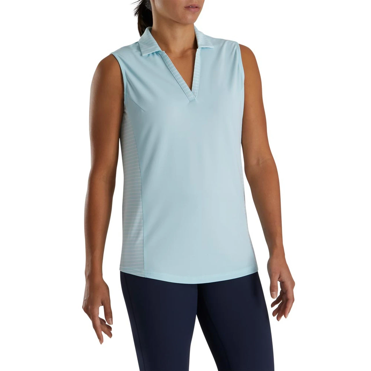 FootJoy Women's Open Placket Sleeveless Polo - Image 6