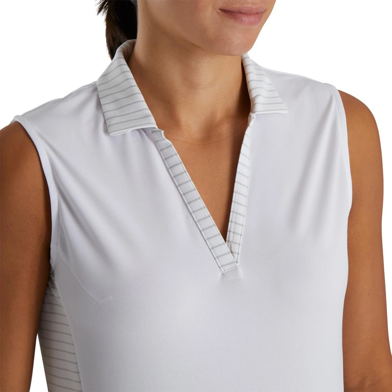 FootJoy Women's Open Placket Sleeveless Polo - Image 12