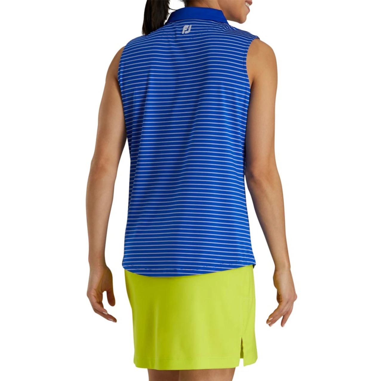 FootJoy Women's Sleeveless Pinstripe Polo - Image 3