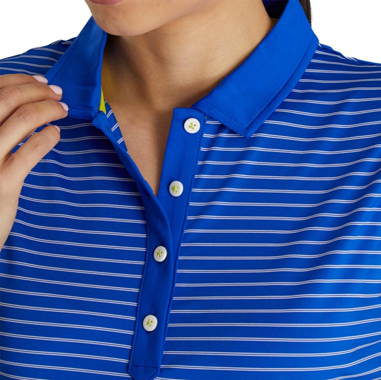 FootJoy Women's Sleeveless Pinstripe Polo - Image 4