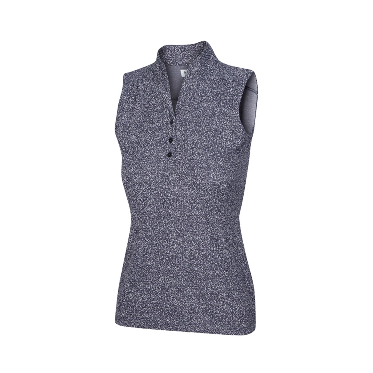 Greg Norman Women's Heathered Dot Sleeveless Polo - Image 2