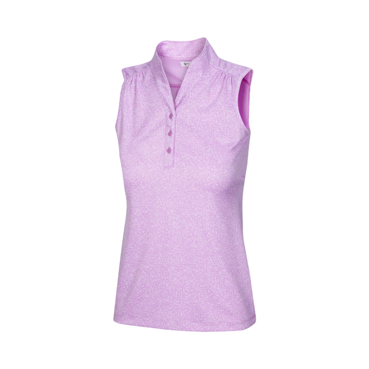 Greg Norman Women's Heathered Dot Sleeveless Polo - Image 5