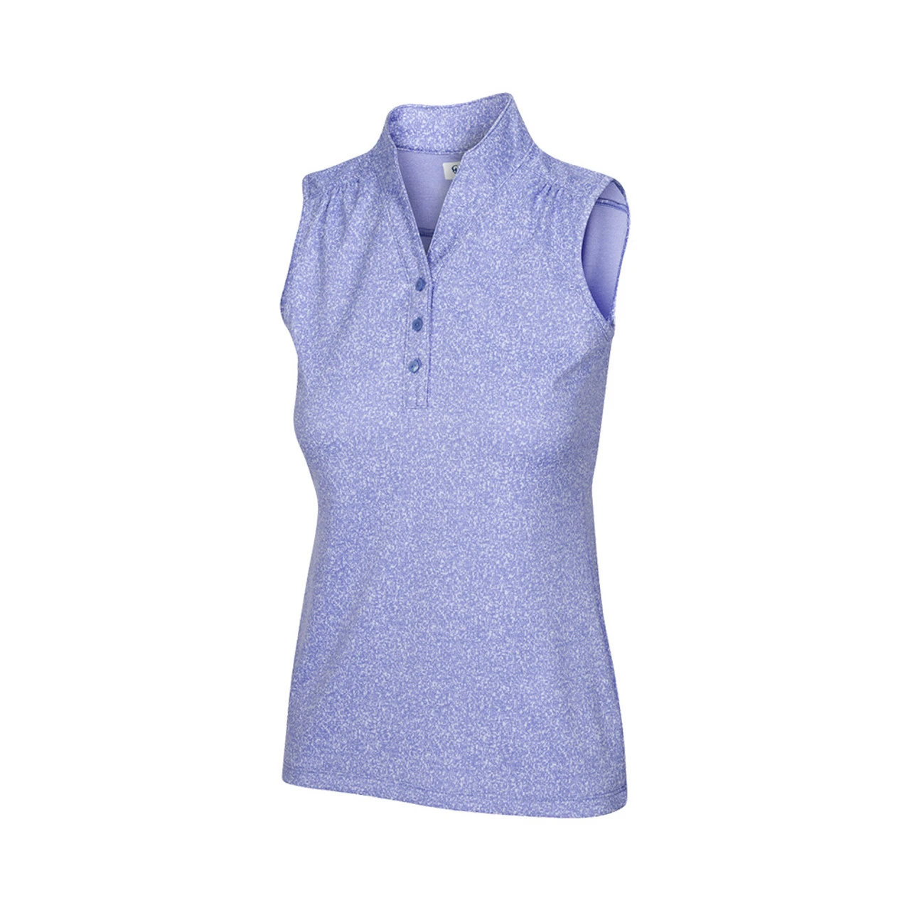 Greg Norman Women's Heathered Dot Sleeveless Polo - Image 7