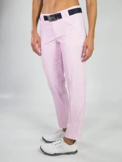 Jofit Belted Cropped Pants - Bloom Check
