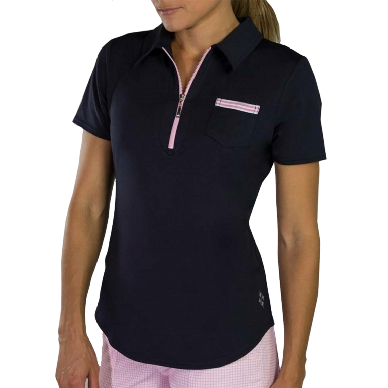 Jofit Grosgrain Pocket Polo - Midnight
