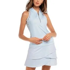 Lucky In Love Feeling Sleek Zip Tank