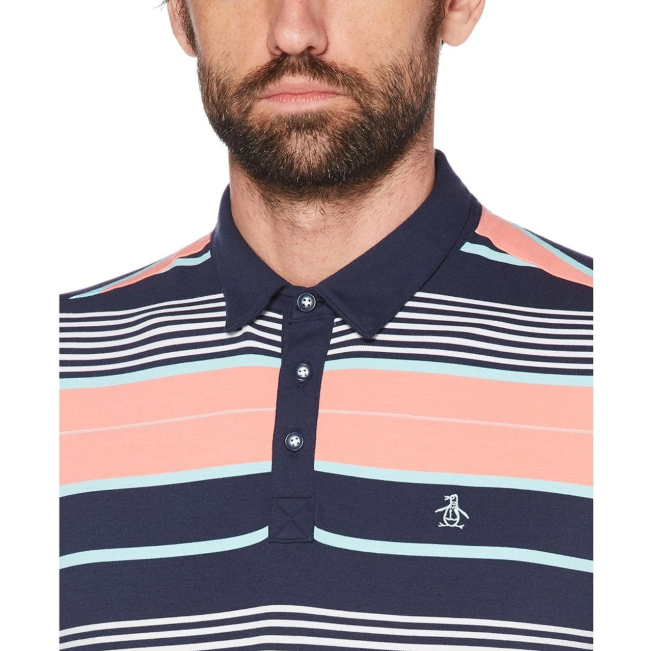 Original Penguin Roadmap Stripe Polo - Image 3