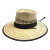 San Diego Hat Company Rush Straw Lifeguard Hat With Adjustable Chin Cord