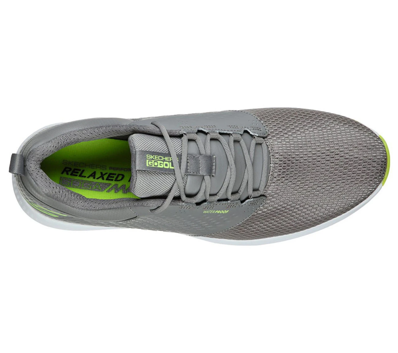 Skechers Men's Go Golf Elite 4 - Prestige Golf Shoes - Relaxed Fit - Gray/Lime - Image 4