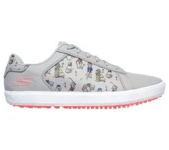 Skechers Women's Go Golf Drive - Dogs At Play Golf Shoes - Gray/Pink