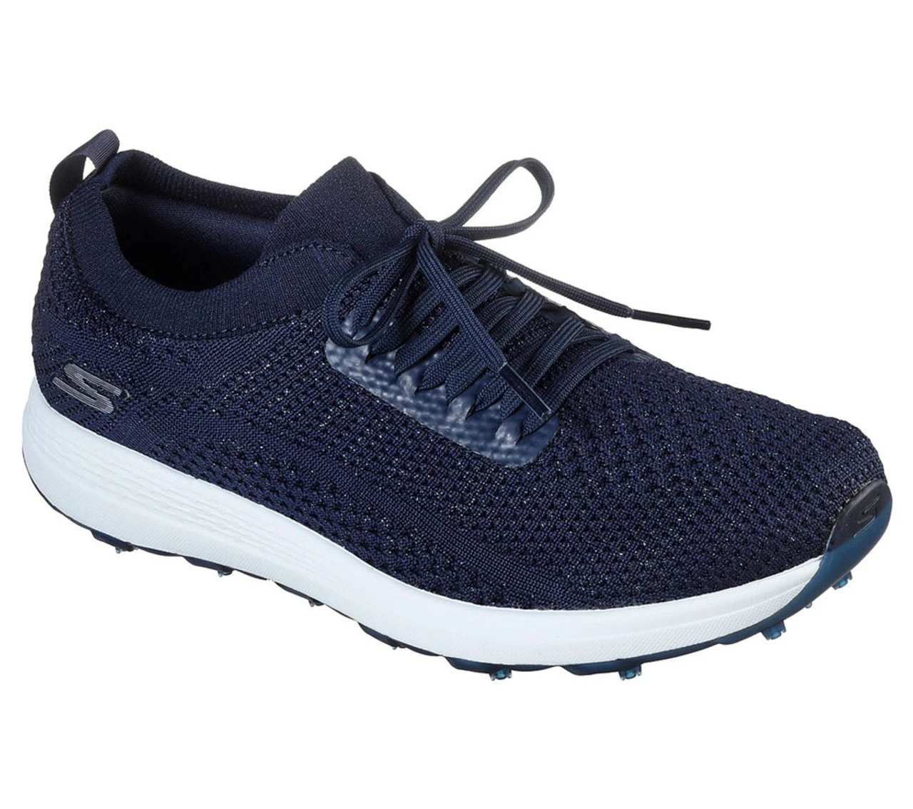 Skechers Women's Go Golf Max - Glitter Golf Shoes - Navy/White - Image 3